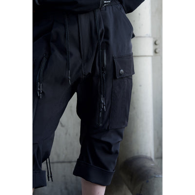 MILITARY CROPPED CARGO PT / BLACK