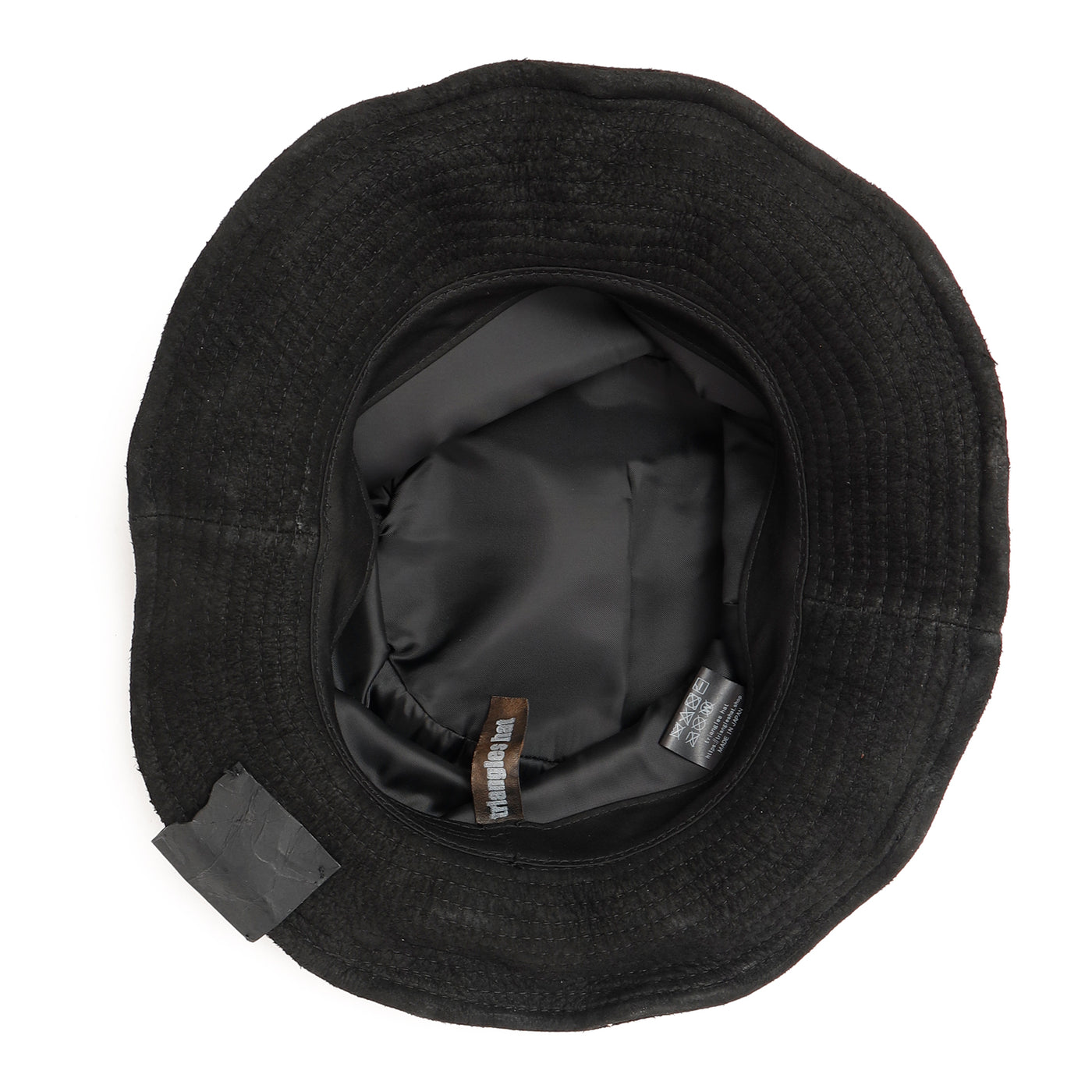 Bleach Goat Leather Bucket Hat / BLACK