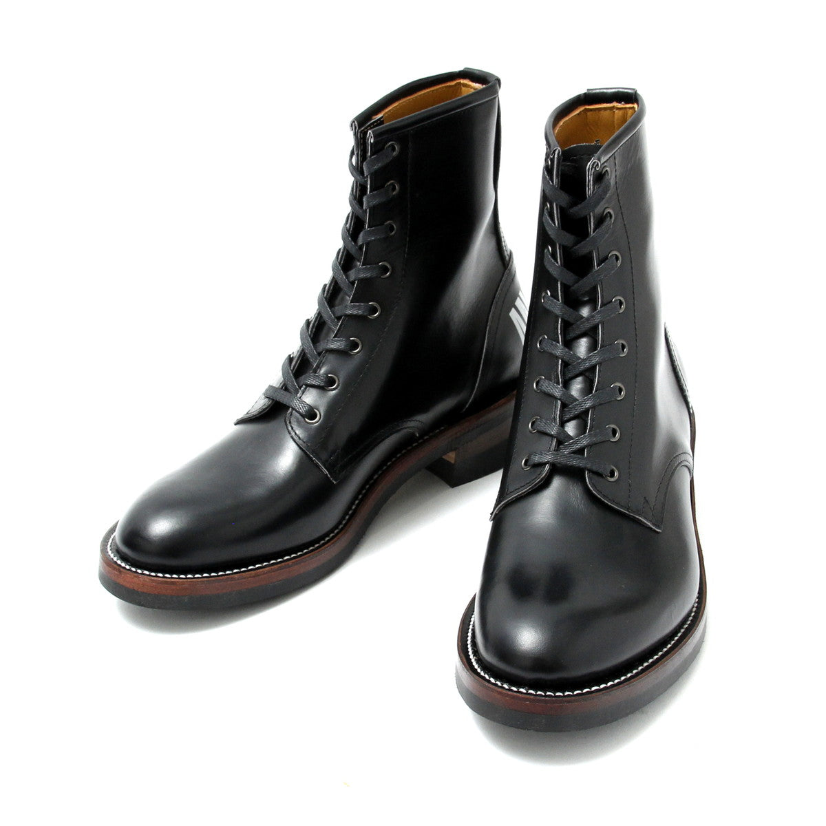 Narrow Logger Boots（Print） / BLACK