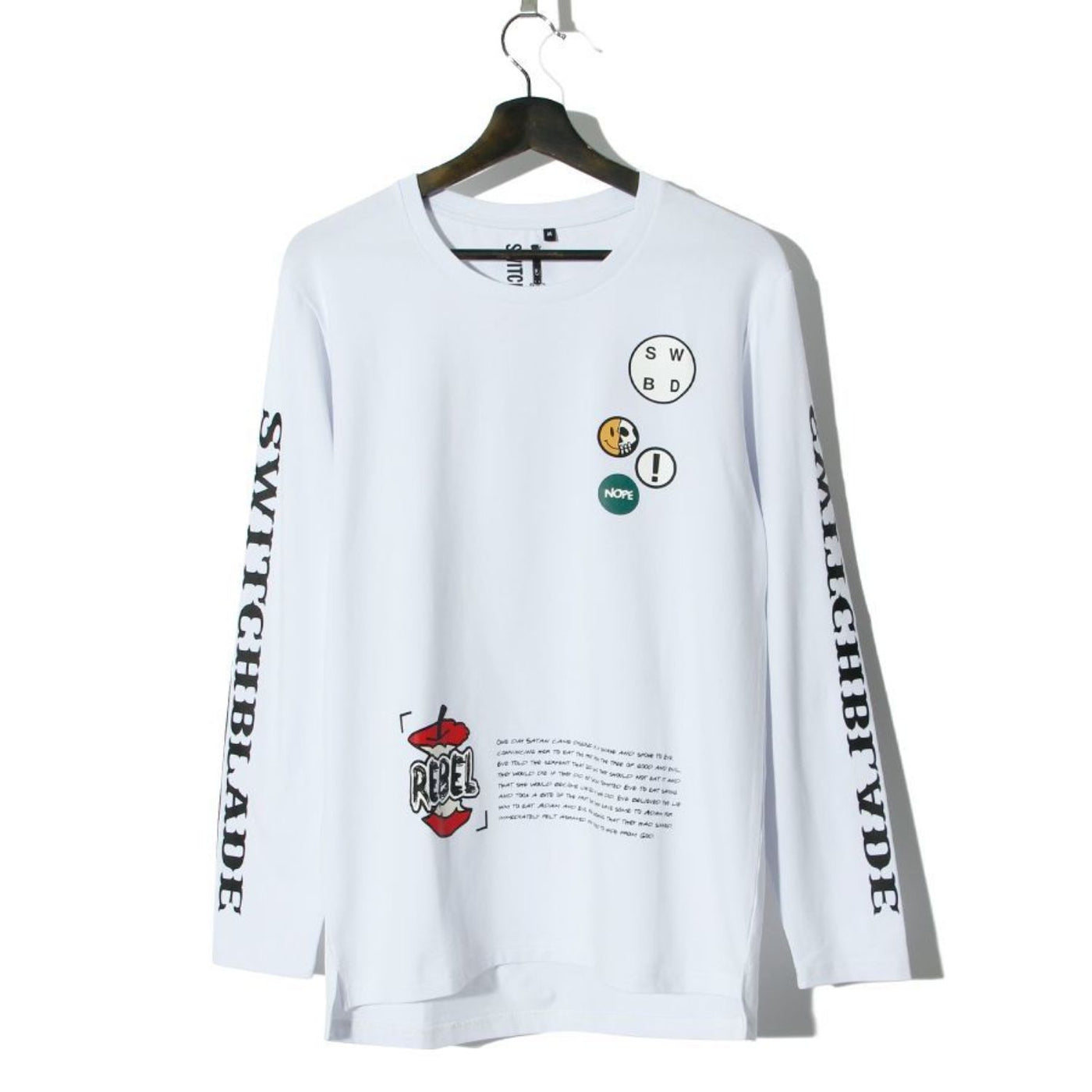 PATCHES L/S TEE / WHITE