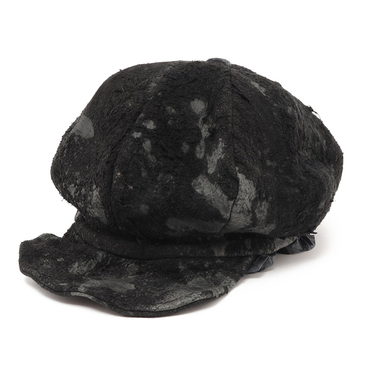 triangles hat(トライアングルズハット)Crush Black Sheepskin Leather