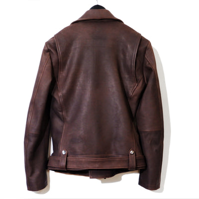 Calf Belted W Riders Jacket / D/BROWN