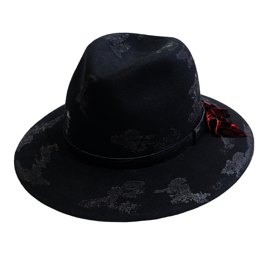 ROEN ロエン ハット 黒 ブラック スパンコール 髑髏 ベルト どくろ Roen(ロエン) | DIRTCOAT HAT | HARAJUKU VILLAGE