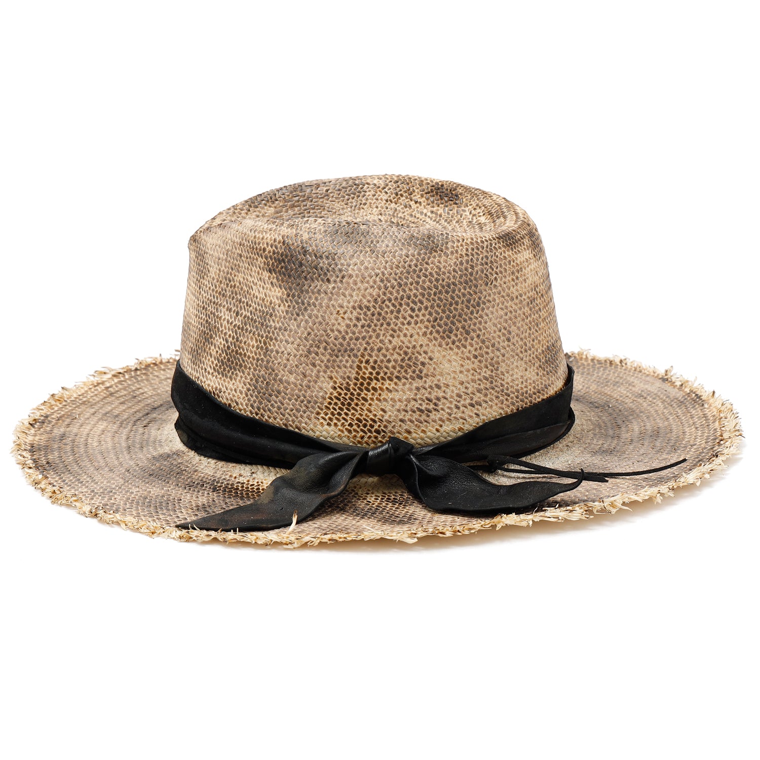 Small Triangle Hat triangles hat(トライアングルズハット)Leather Ribbon Burned Panama Hat / BEIGE ...