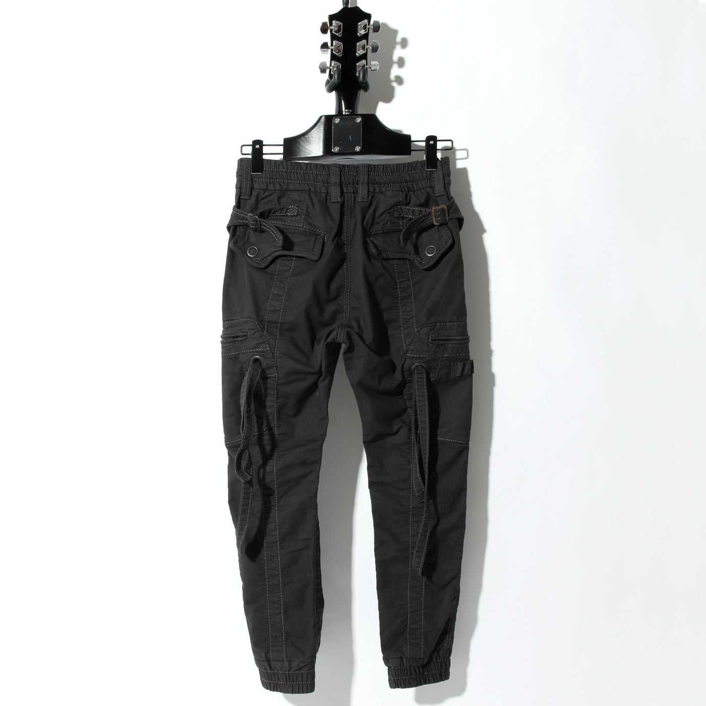 ARMY BROKEN STRETCH GARMENT DYEING CARGO PANTS / B:CHARCOAL