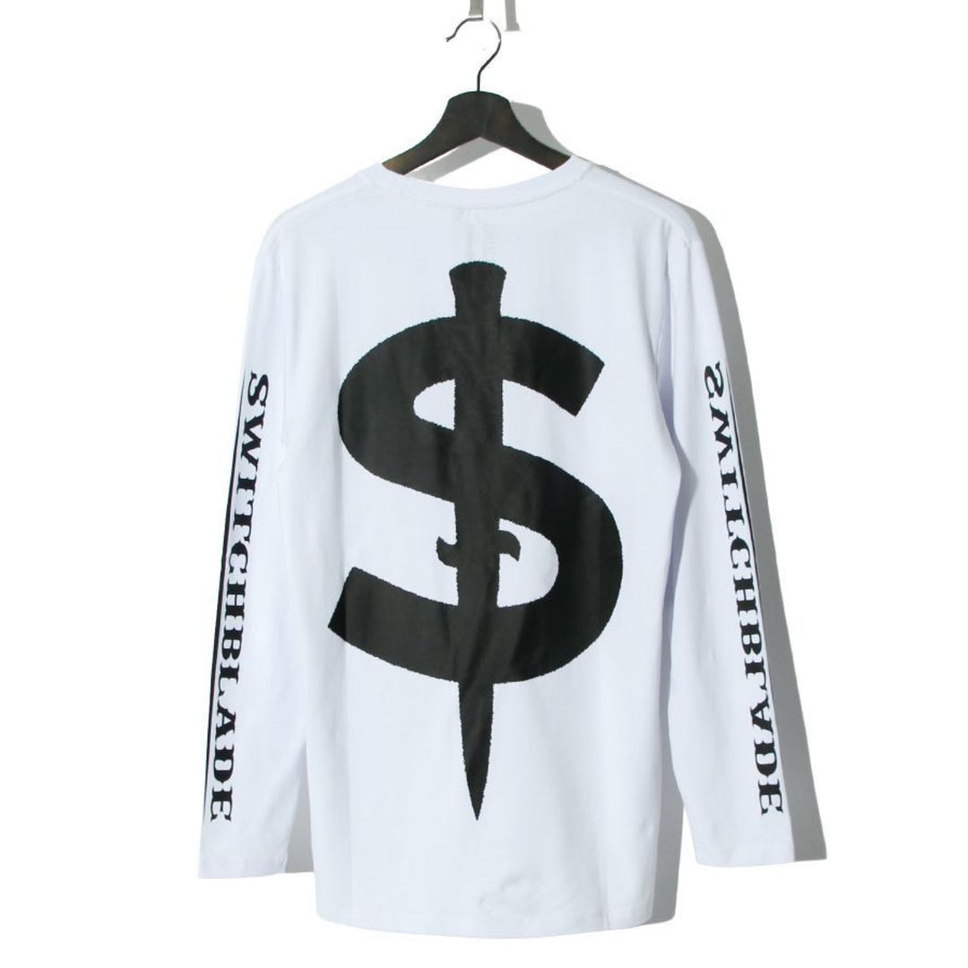 SWITCHBLADE(スイッチブレード)PATCHES L/S TEE / WHITE – ANRE-R SALON