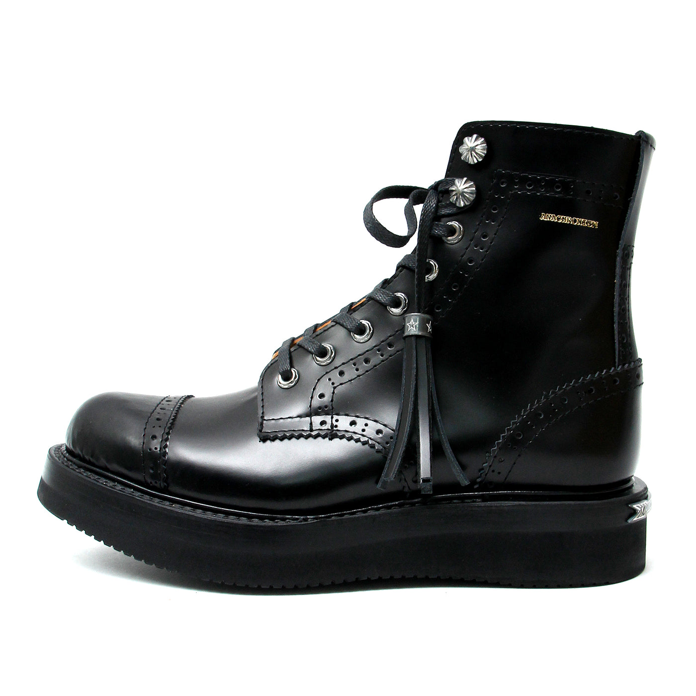 Brogue Boots （Silver Parts Full Custom） / BLACK