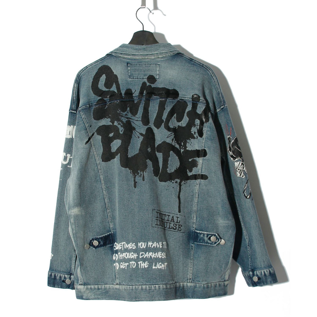 最終値引　SWITCH BLADE GRAPHIC PRINT DENIM SWITCHBLADE(スイッチブレード)GRAPHIC PRINT DENIM JK / INDIGO