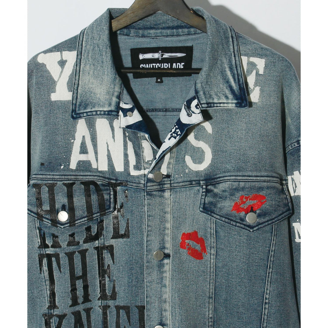 SWITCHBLADE(スイッチブレード)GRAPHIC PRINT DENIM JK / INDIGO
