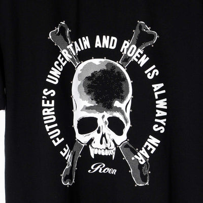 MESSAGE SKULL T / BLACK