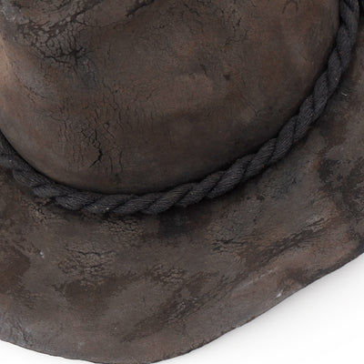 Rabbit Charcoal Burned Rope Hat / CHACOAL