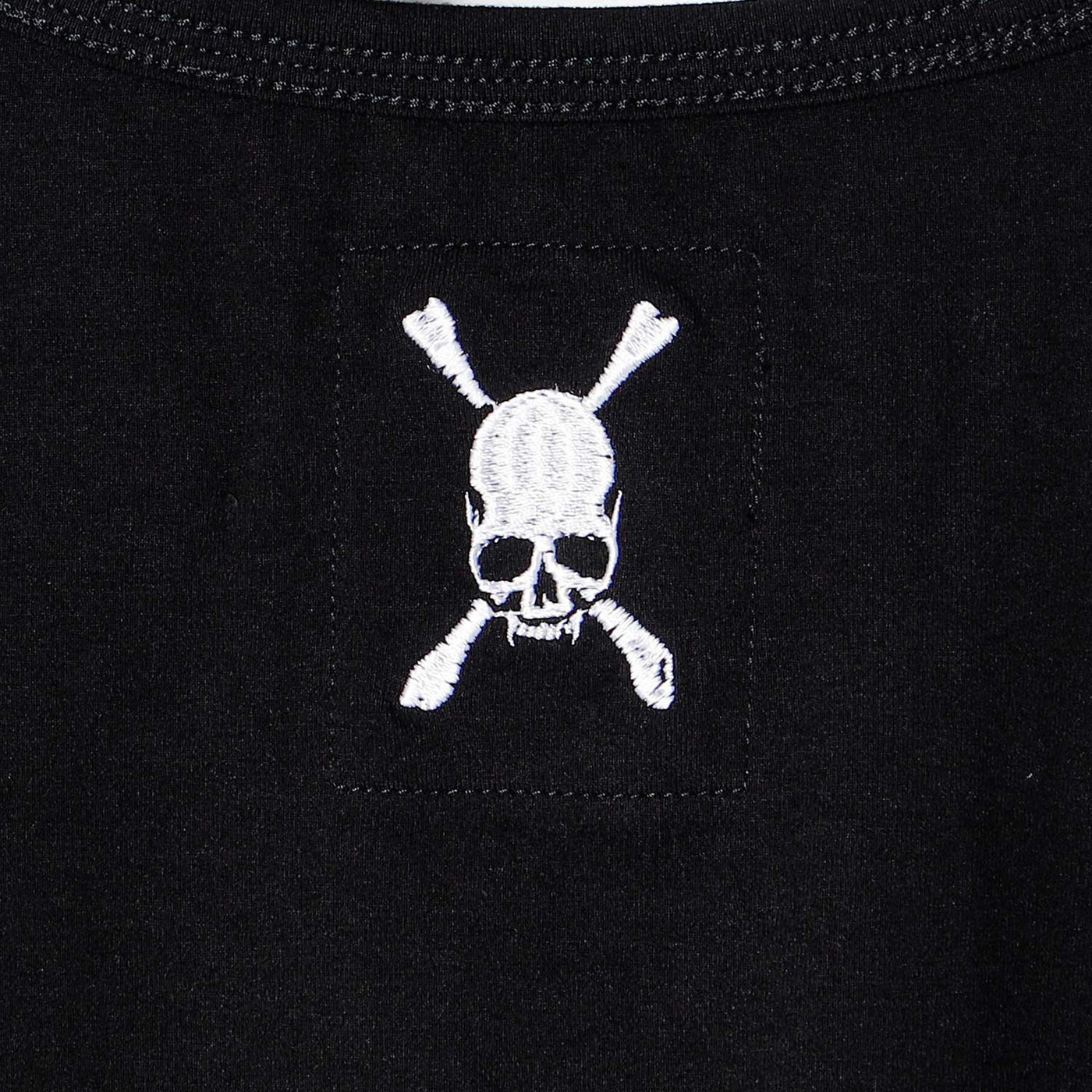 MESSAGE SKULL T / BLACK