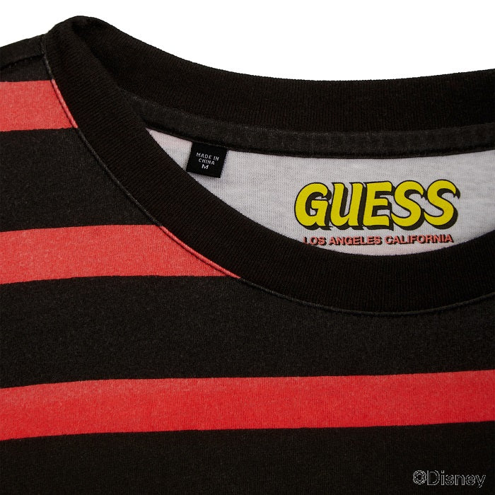 GUESS / Mickey & Friends CAPSULE COLLECTION / Border S/S Tee / RED