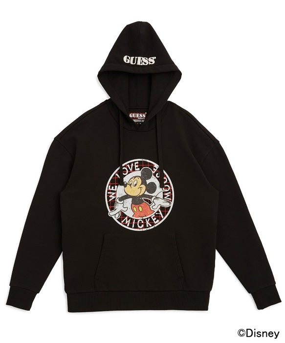 GUESS / Mickey & Friends CAPSULE COLLECTION / Hooded Parka / BLACK