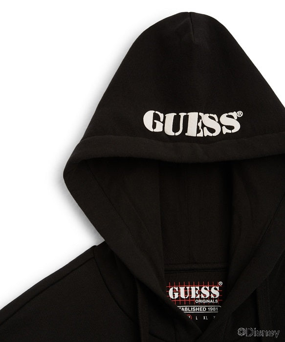 GUESS / Mickey & Friends CAPSULE COLLECTION / Hooded Parka / BLACK
