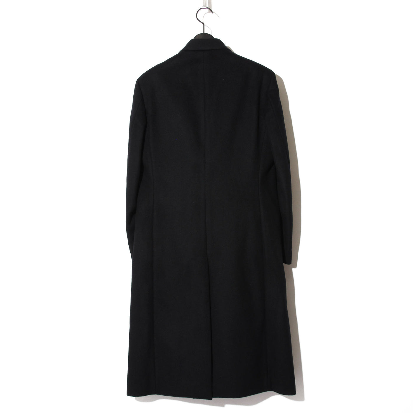 Cashmere wool Semi Double Coat / BLACK