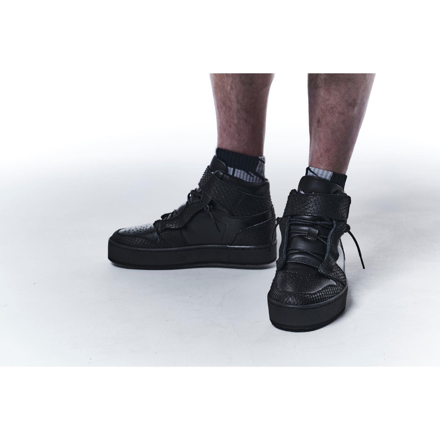 PythonCombination Sneakers / BLACK