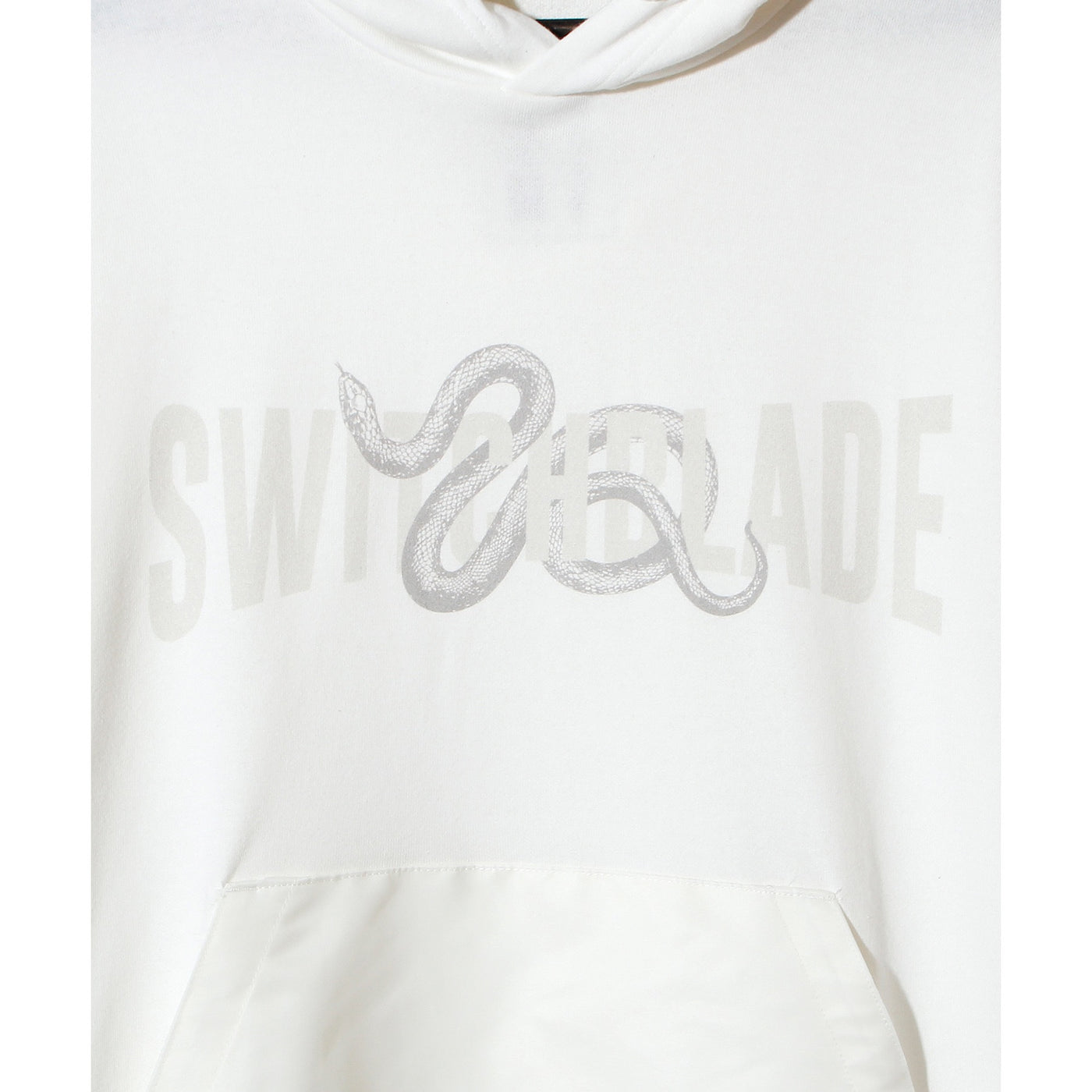 SNAKES AND CURVED LETTERS PARKA / WHITE