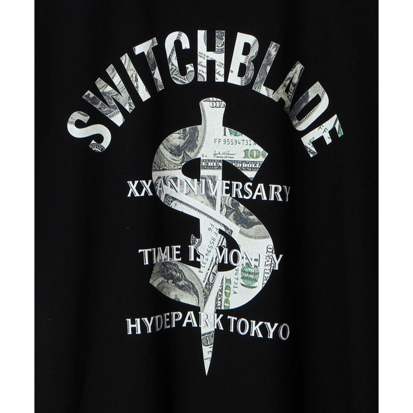 HYDE x SWITCHBLADE XX ANNIVERSARY HYDEPARK TOKYO TEE / BLACK