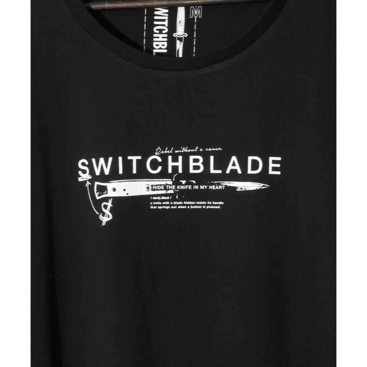 SWITCHBLADE(スイッチブレード)KNIFE&LOGO TEE / BLACK – ANRE-R SALON